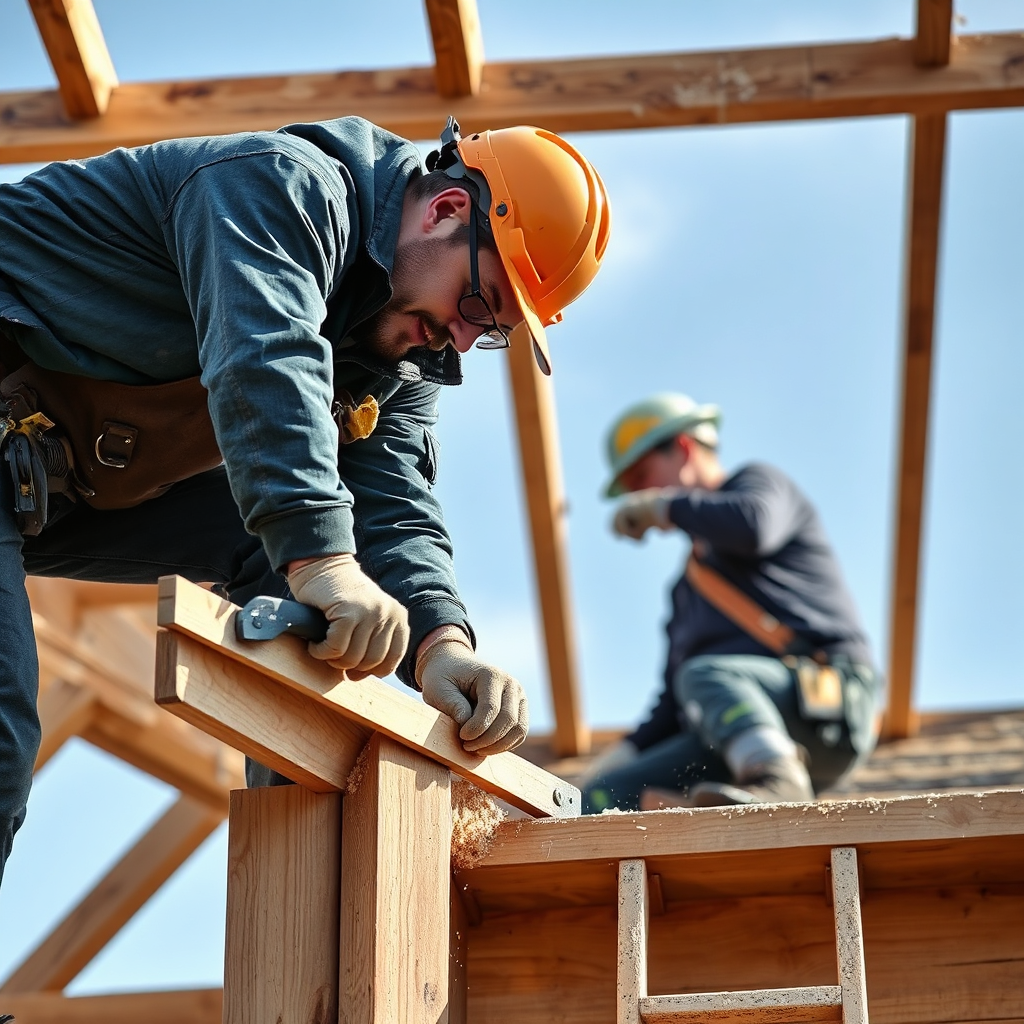 Carpenter at work