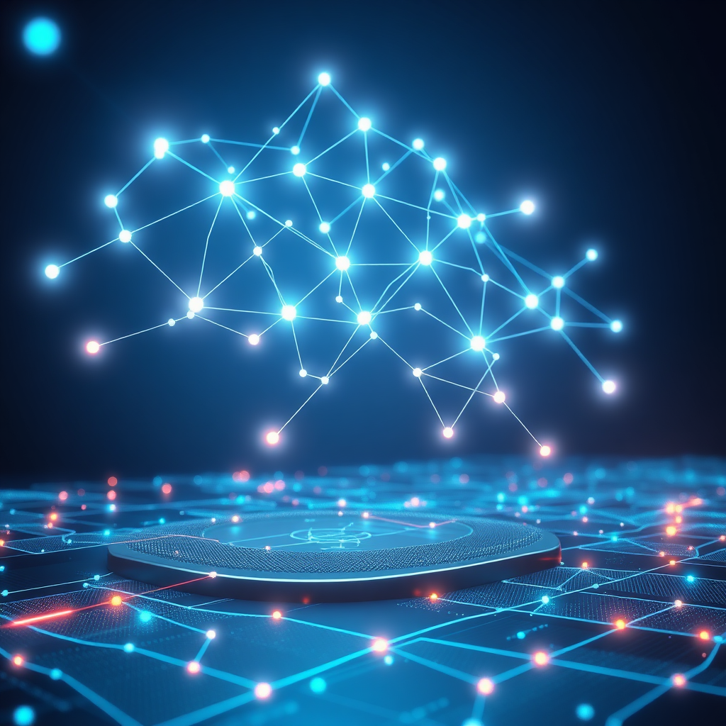 Futuristisk digital teknologi visualisering