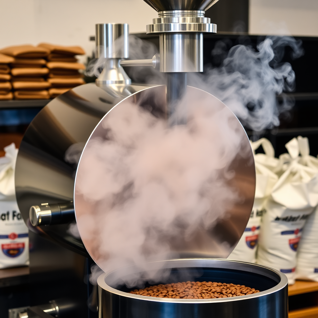 Kaffebønner inspeksjon