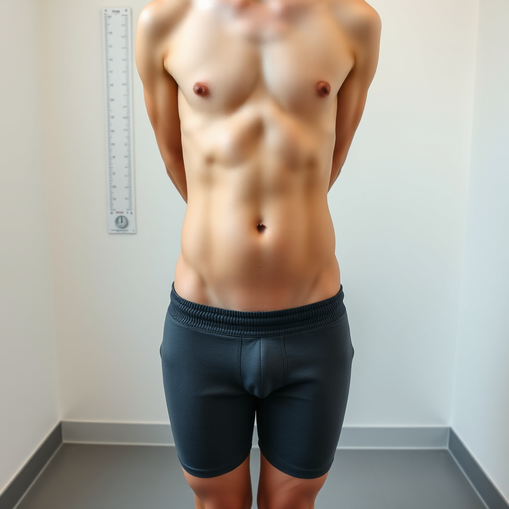 Before photo of abdomen and waist