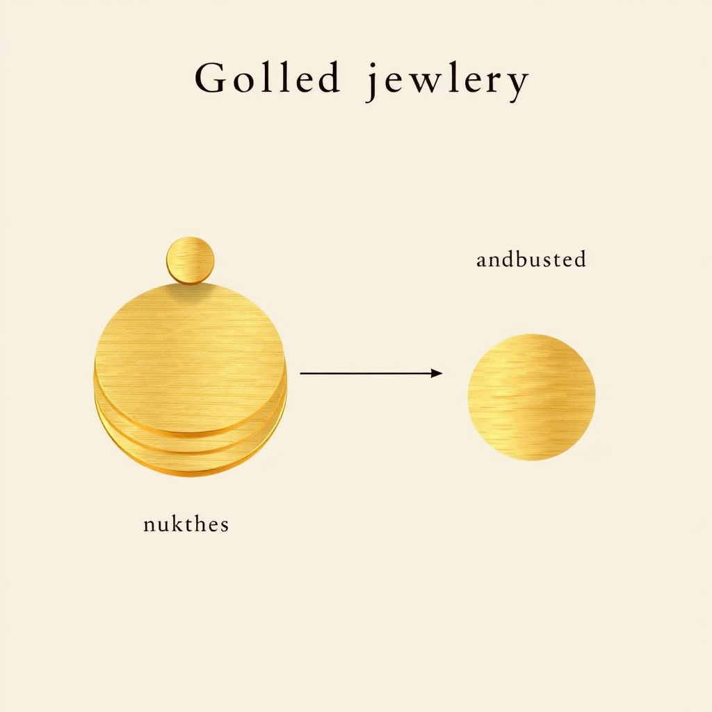 Diagram of gold finishes and karat notes