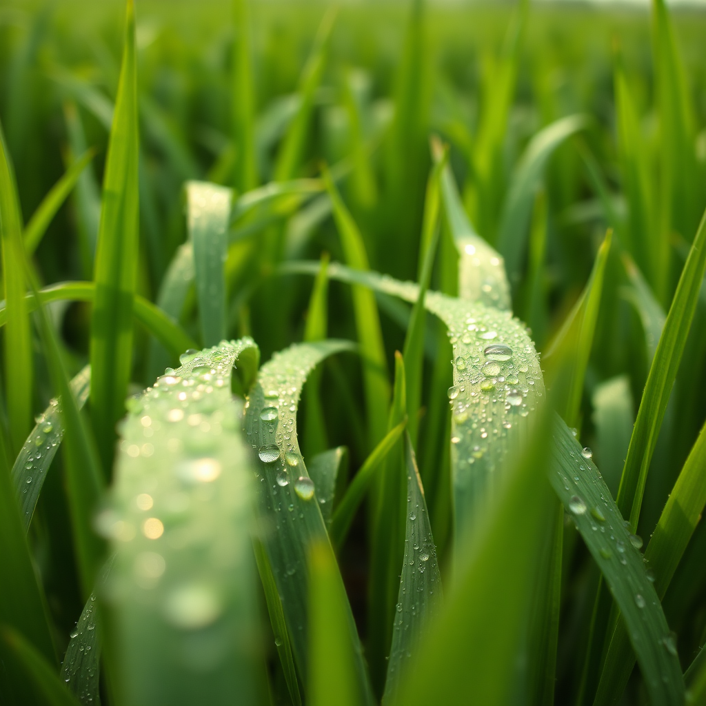 Healthy rice paddies