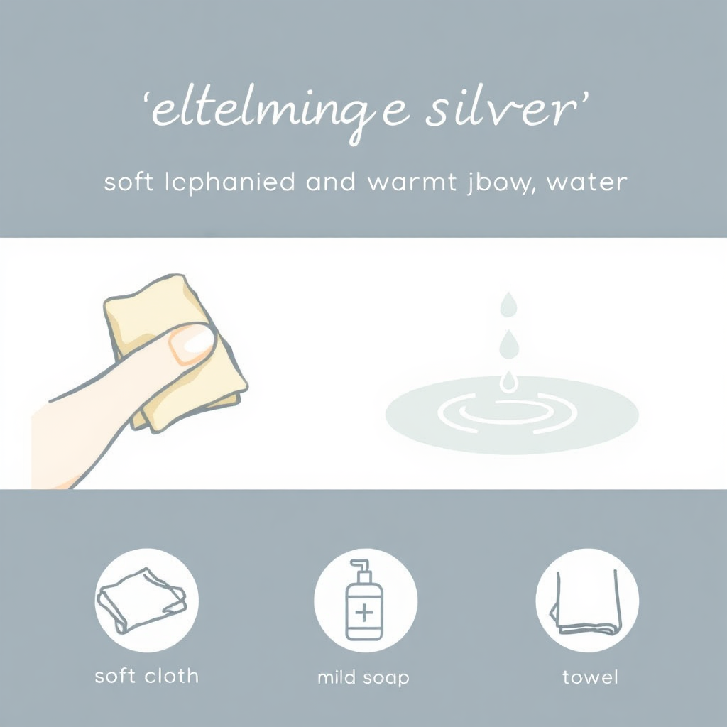 Sterling silver cleaning diagram