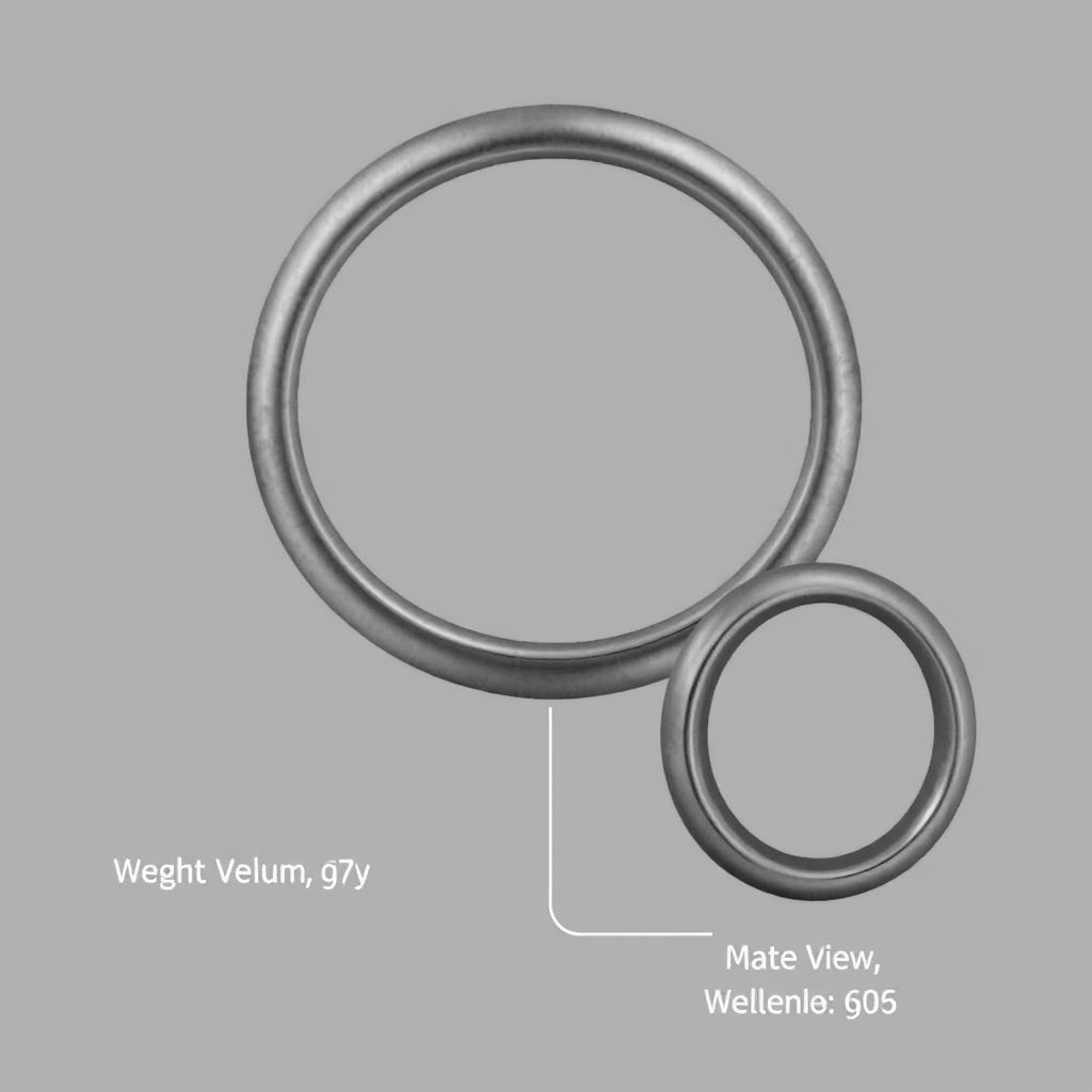 Titanium earring illustrations with notes