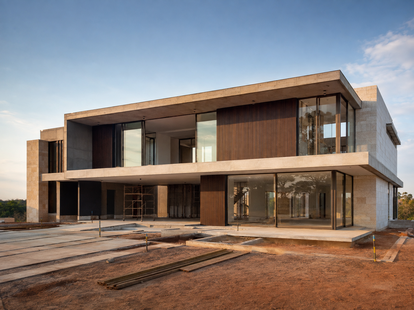 Casa Horizonte em obras