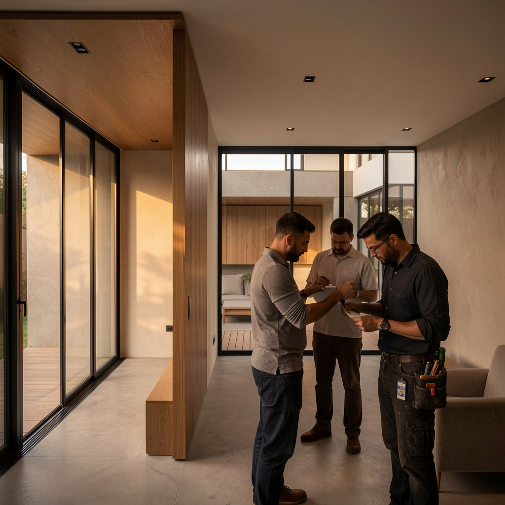 Obra residencial premium em acompanhamento técnico