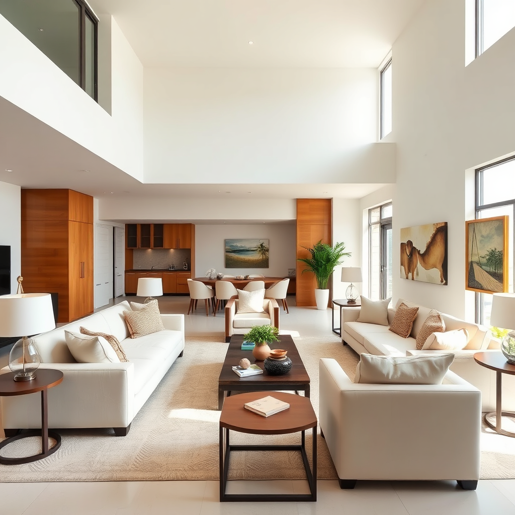Upscale rental apartment interior