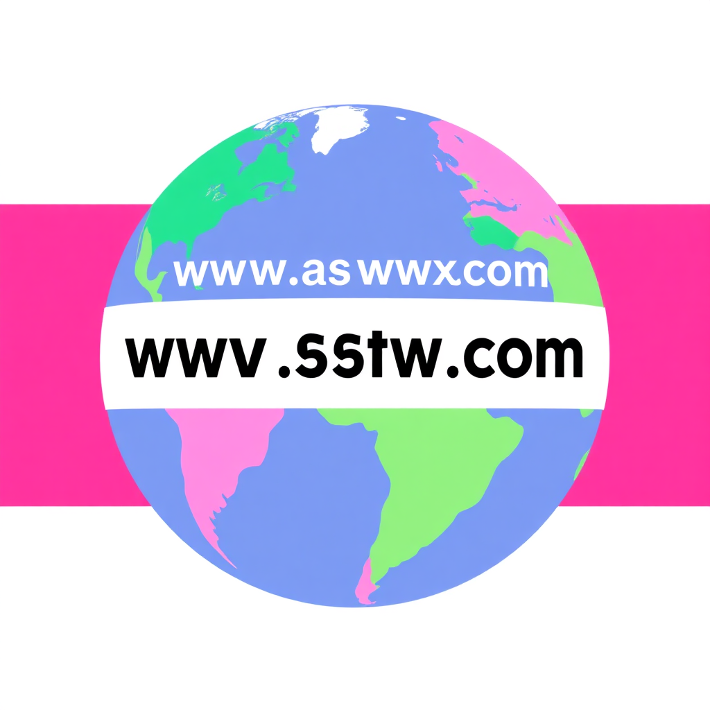 A stylized image of a globe with a website address prominently displayed across it, symbolizing global reach. Use a vibrant and modern color palette. The background should be clean and minimalist. Resolution: 4K.