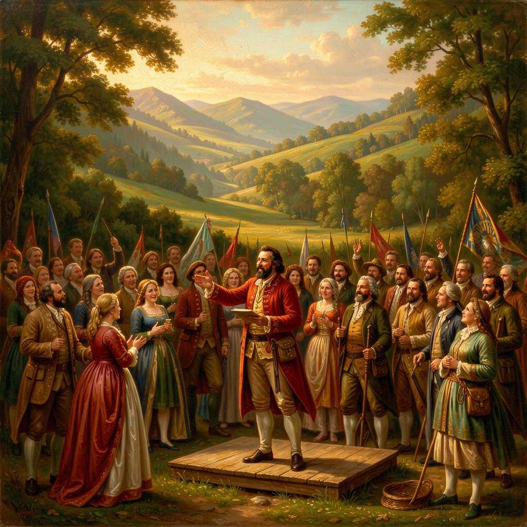 Historical revival painting
