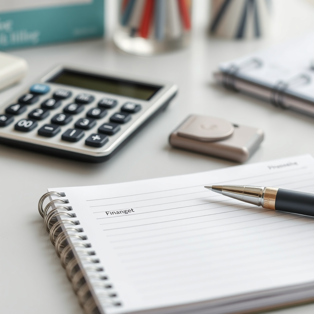 Calculator and notebook