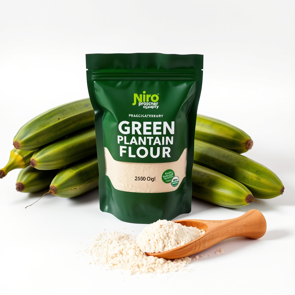 Green Plantain Flour packaging
