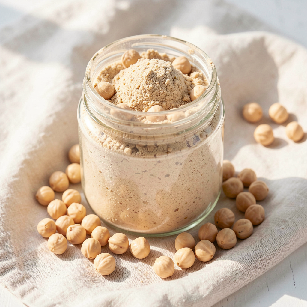 Soaked Dehydrated Pure Chickpea Flour 4 Lbs