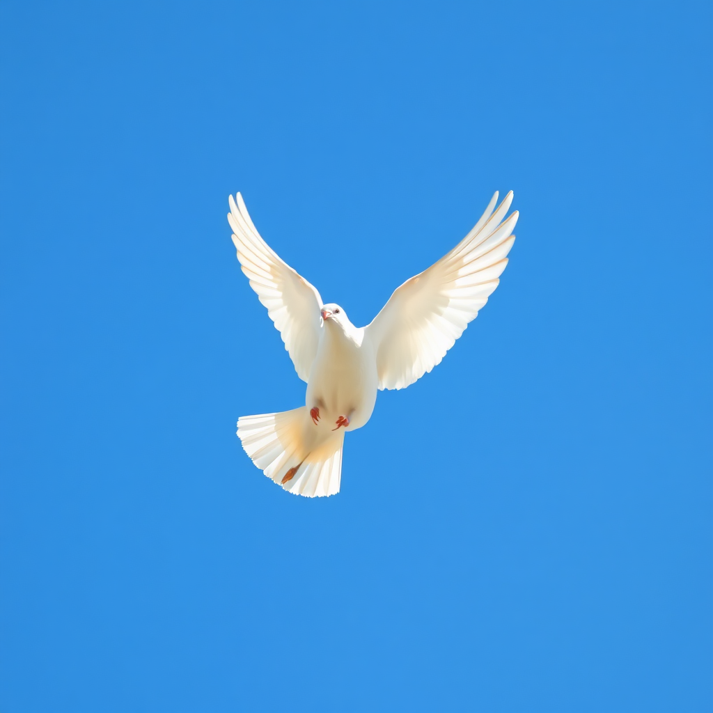 Dove flying