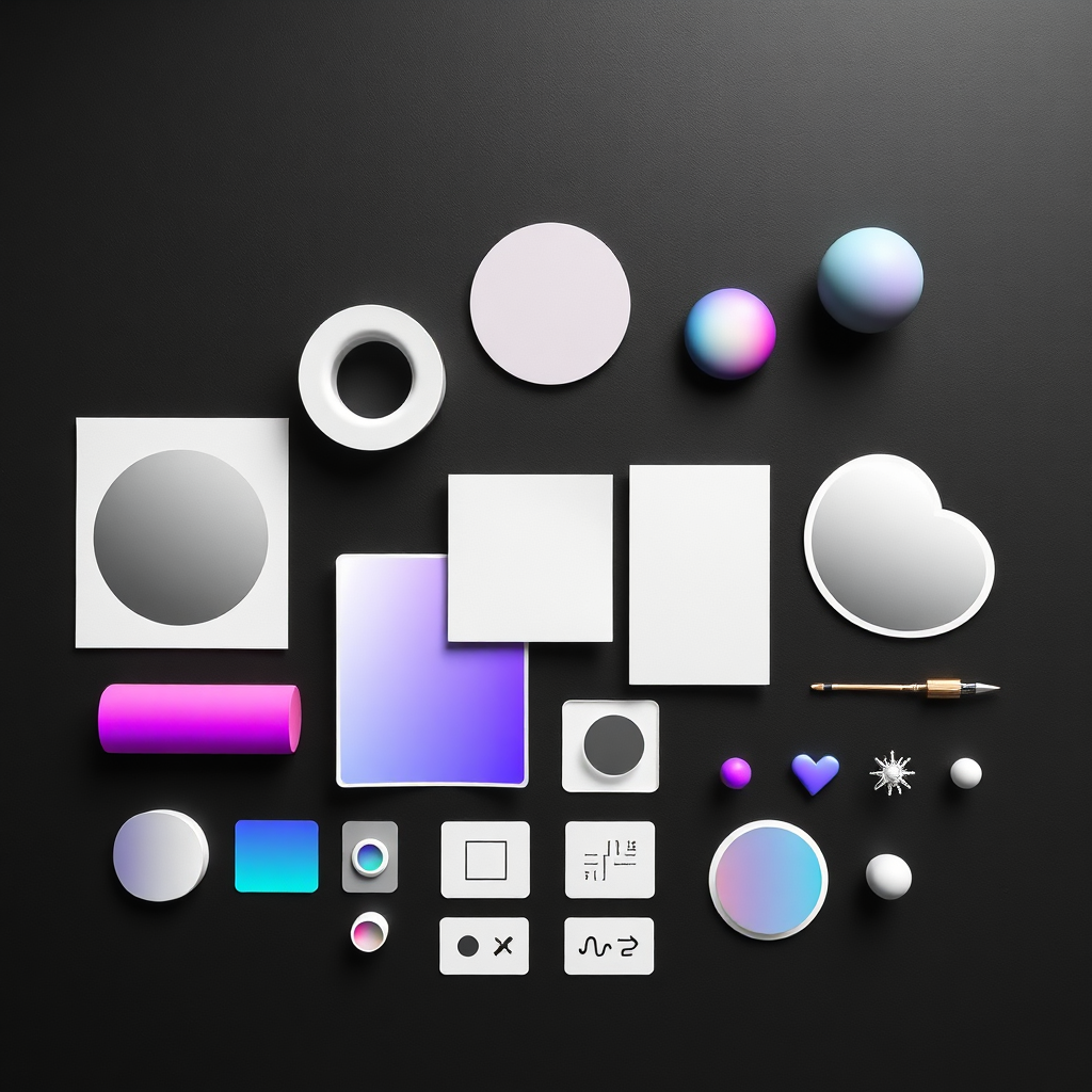 Curated graphic design elements