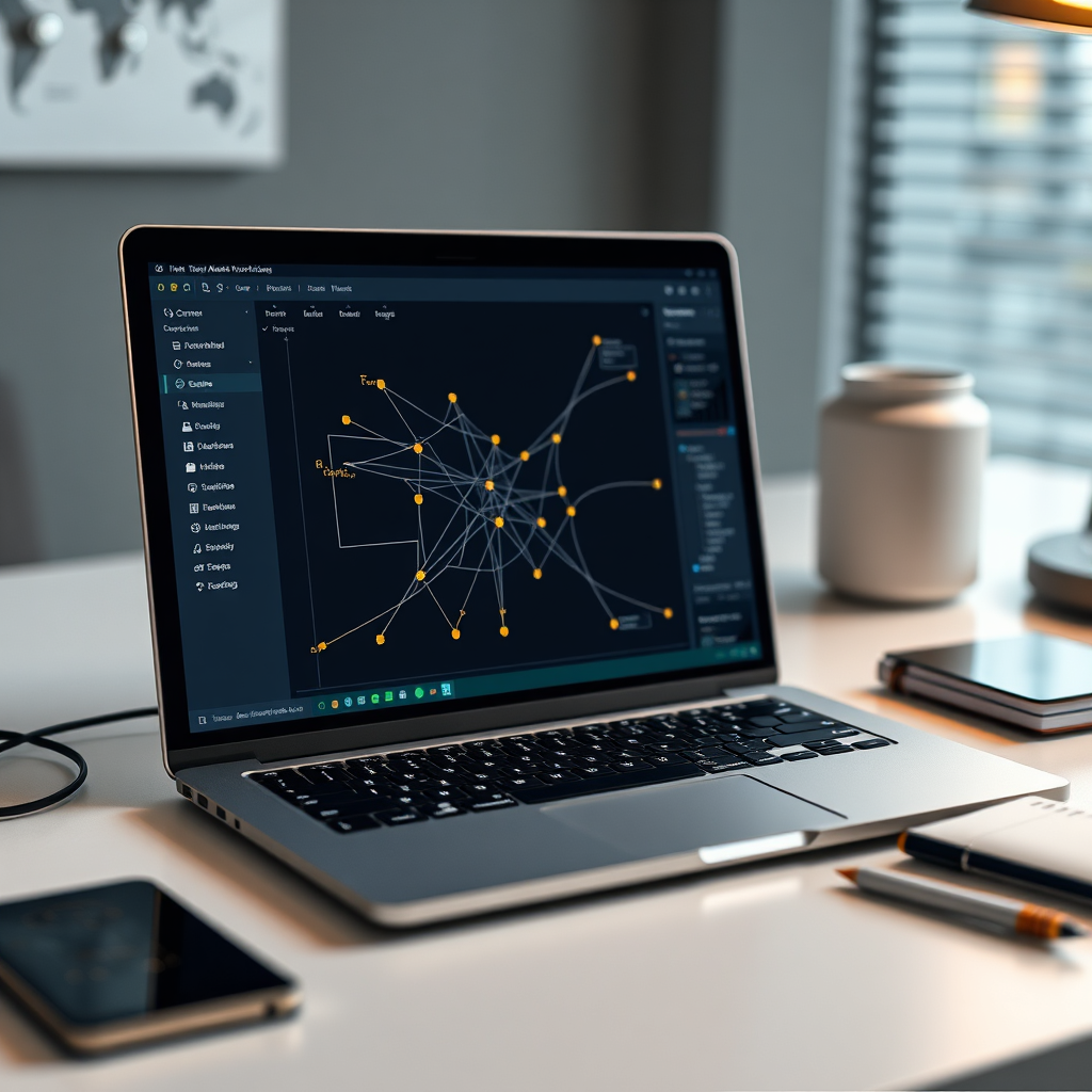 Premium automation workflow visuals with gold accents