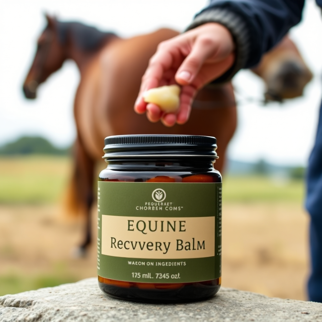 Equine CBD Recovery Balm jar