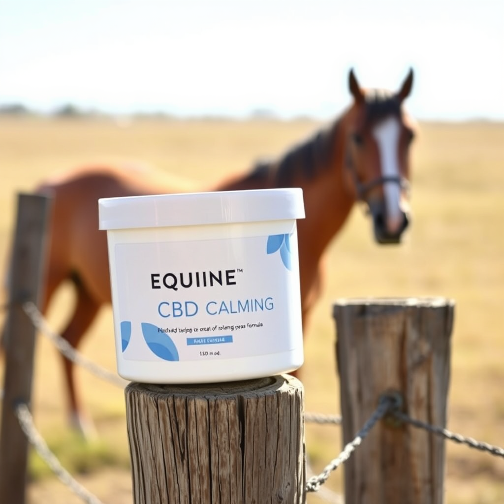 Equine CBD Calming Formula container