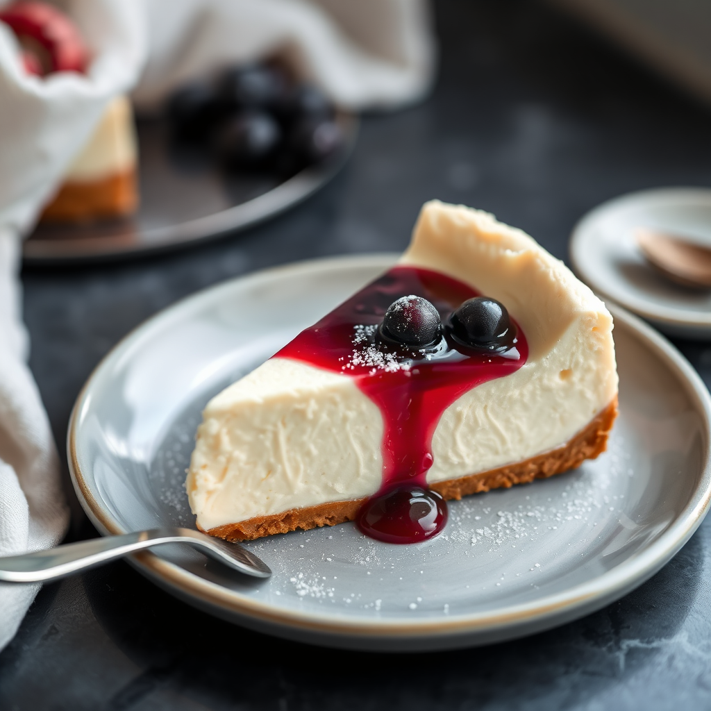 Fransız pişirilmemiş cheesecake