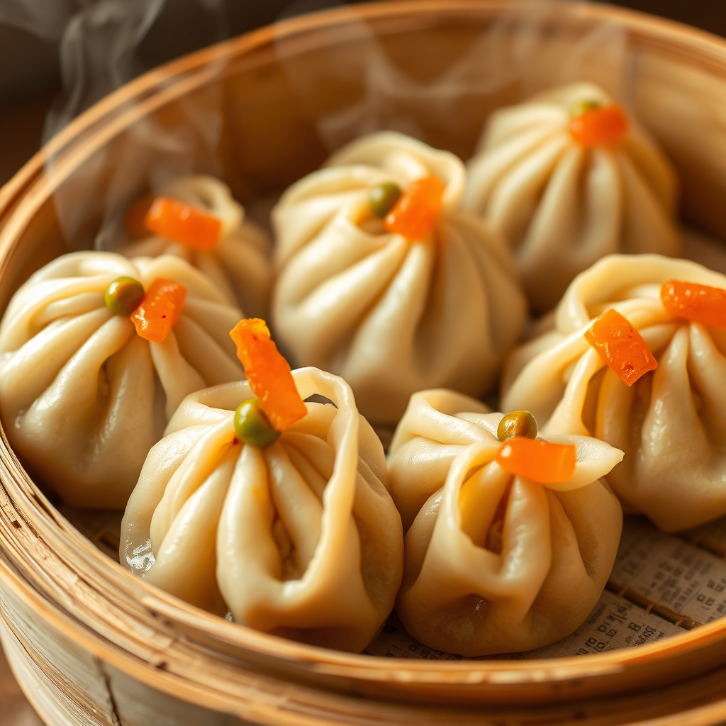 Siu Mai pork and shrimp dumplings