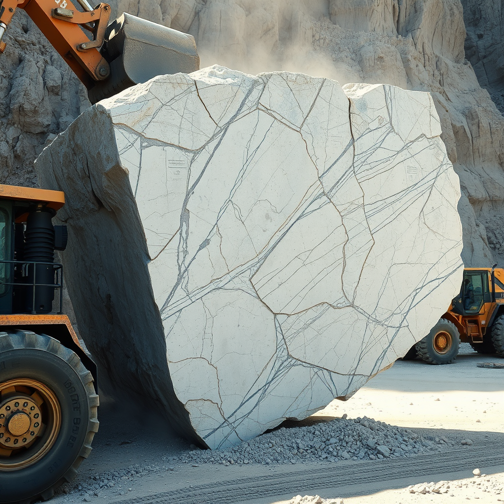 Stone block extraction
