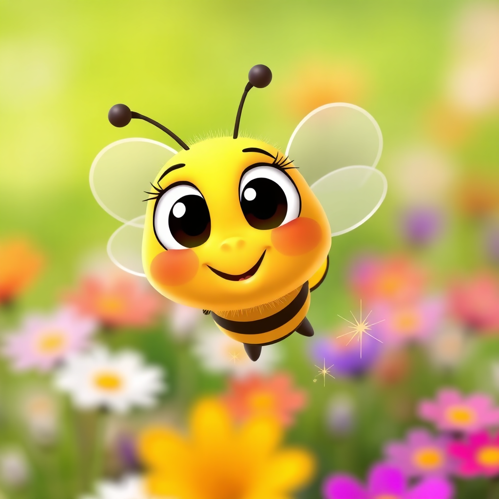 Maya the bee buzzing