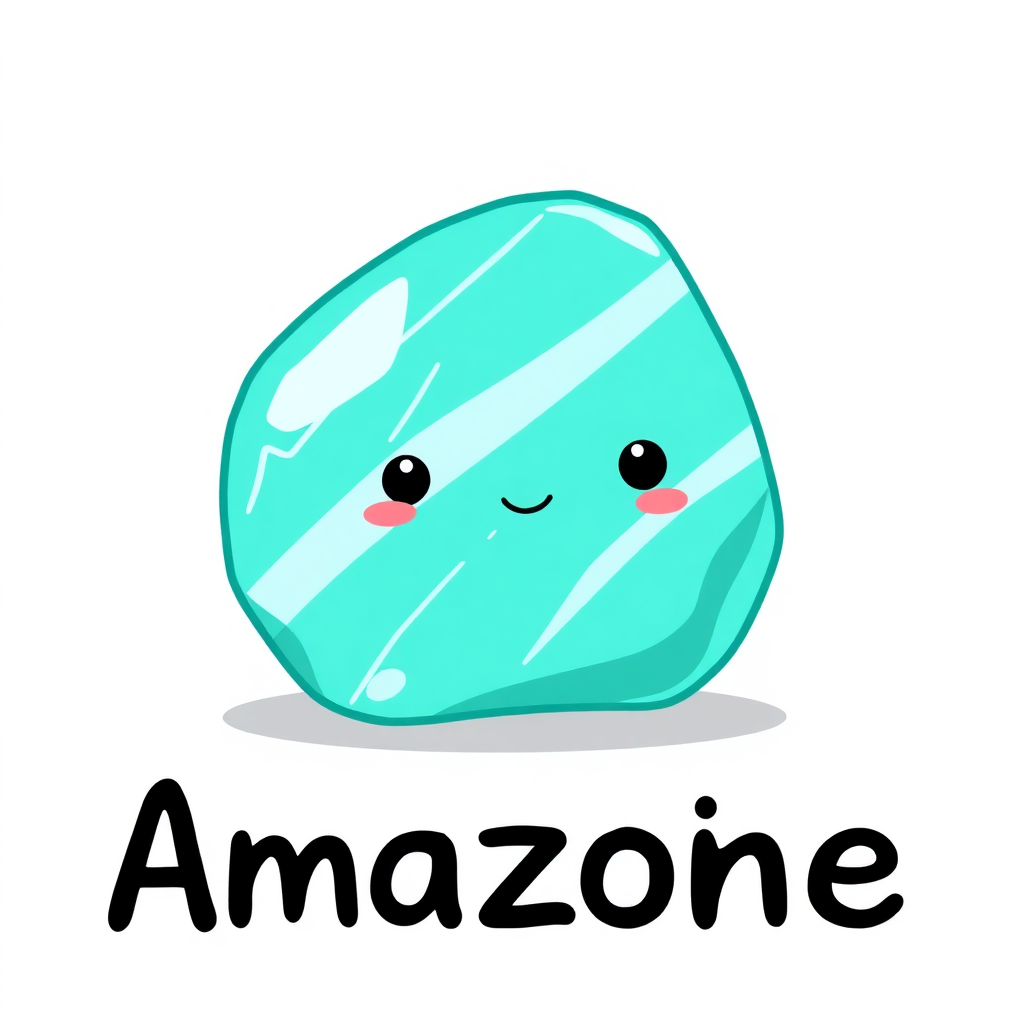 Amazonit taşı çizimi