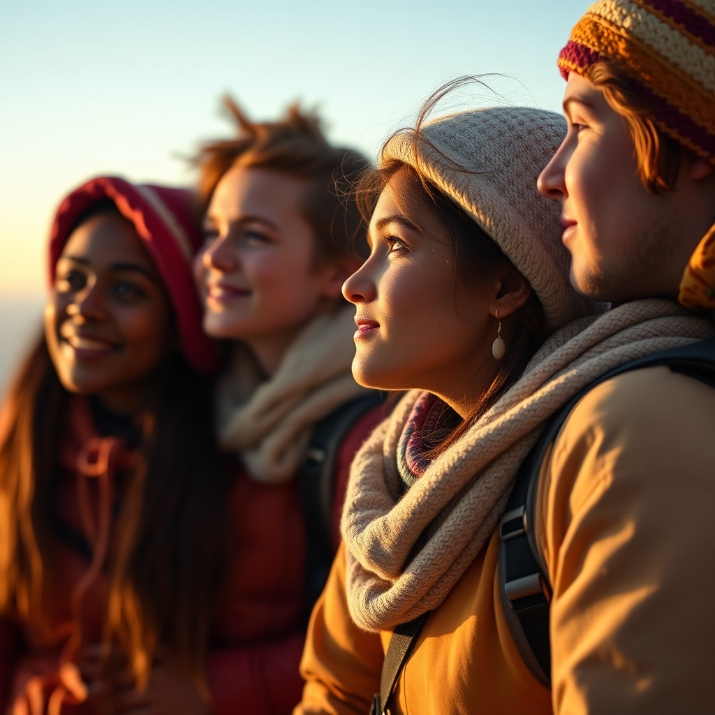 Friends appreciate their journey