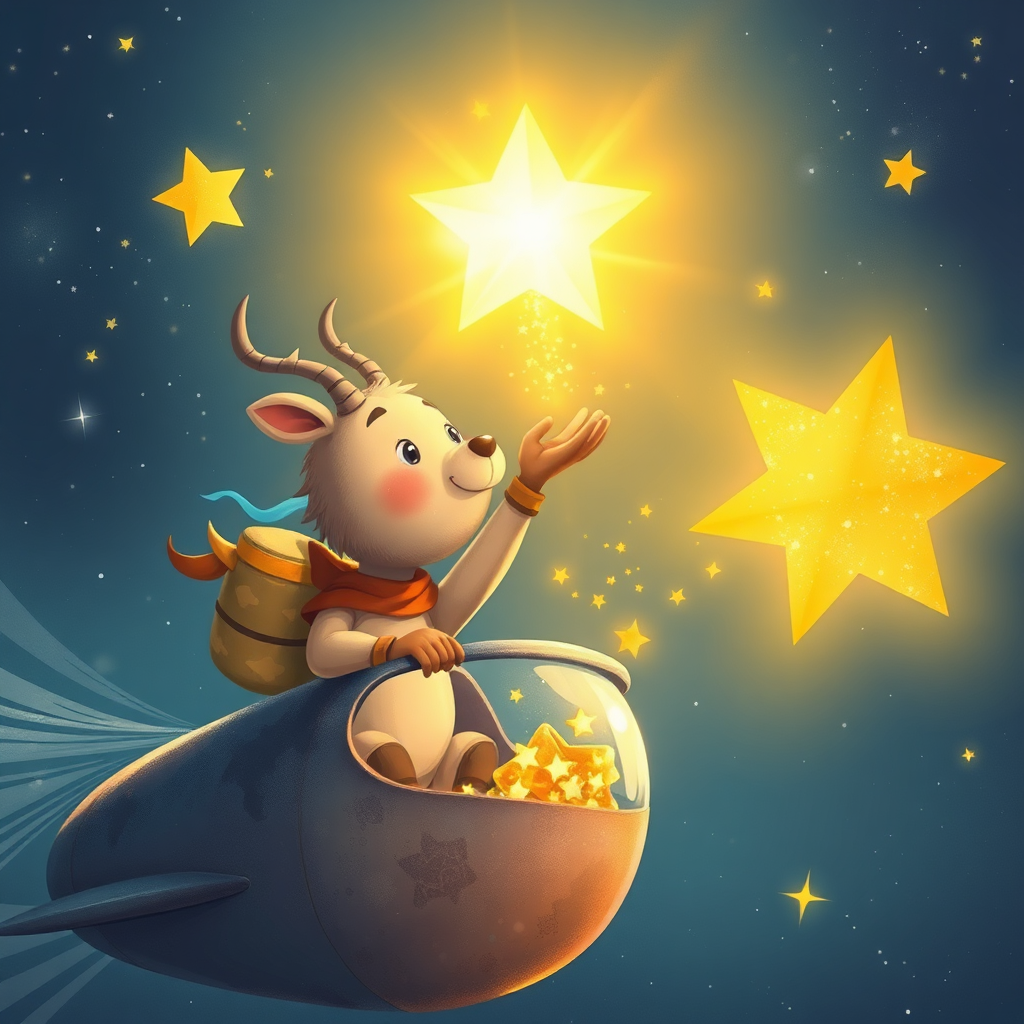 Alp collecting starlight in a jar