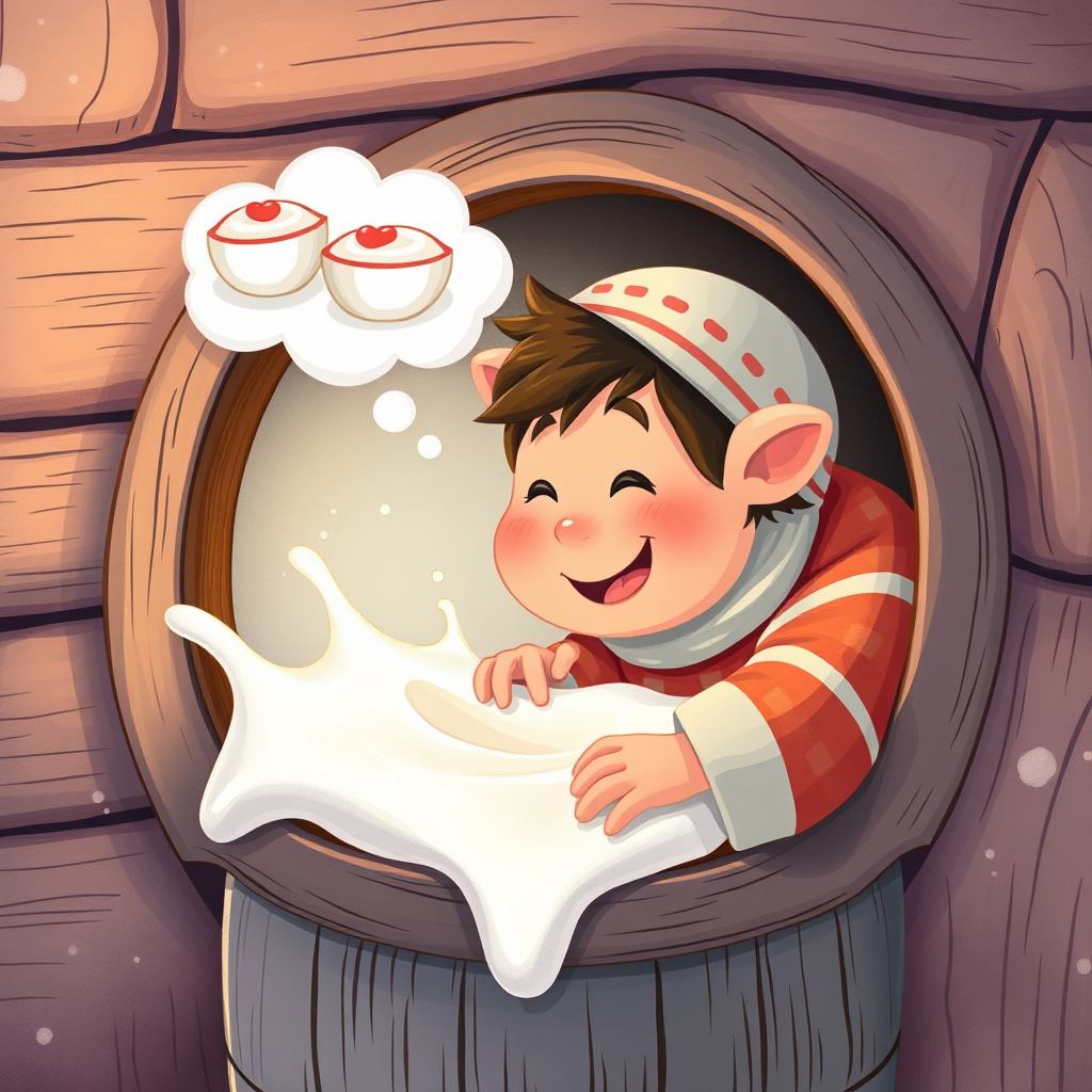 Nasrettin Hoca dreaming of yogurt