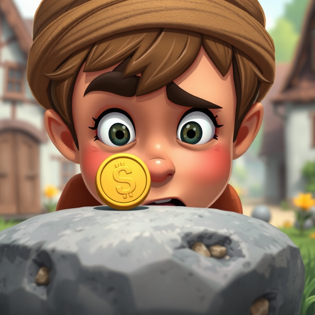 Villager's surprised reaction
