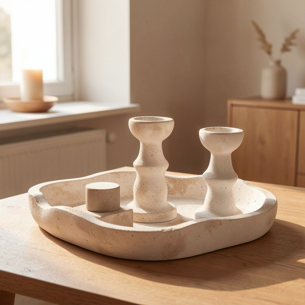 Decorative sculptural trays