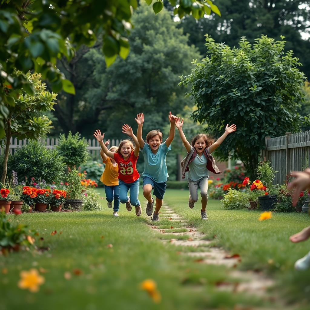 Landing back in the garden