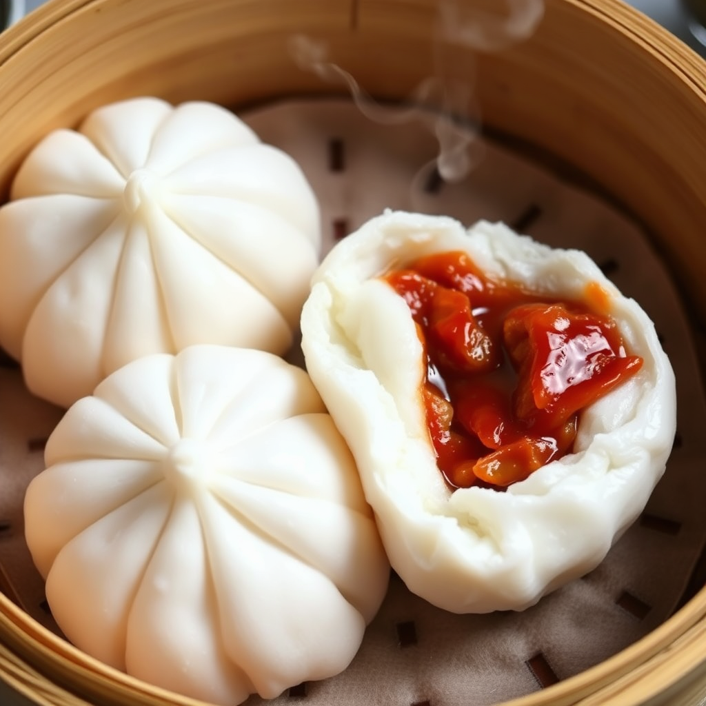 Char Siu Bao barbecue pork buns