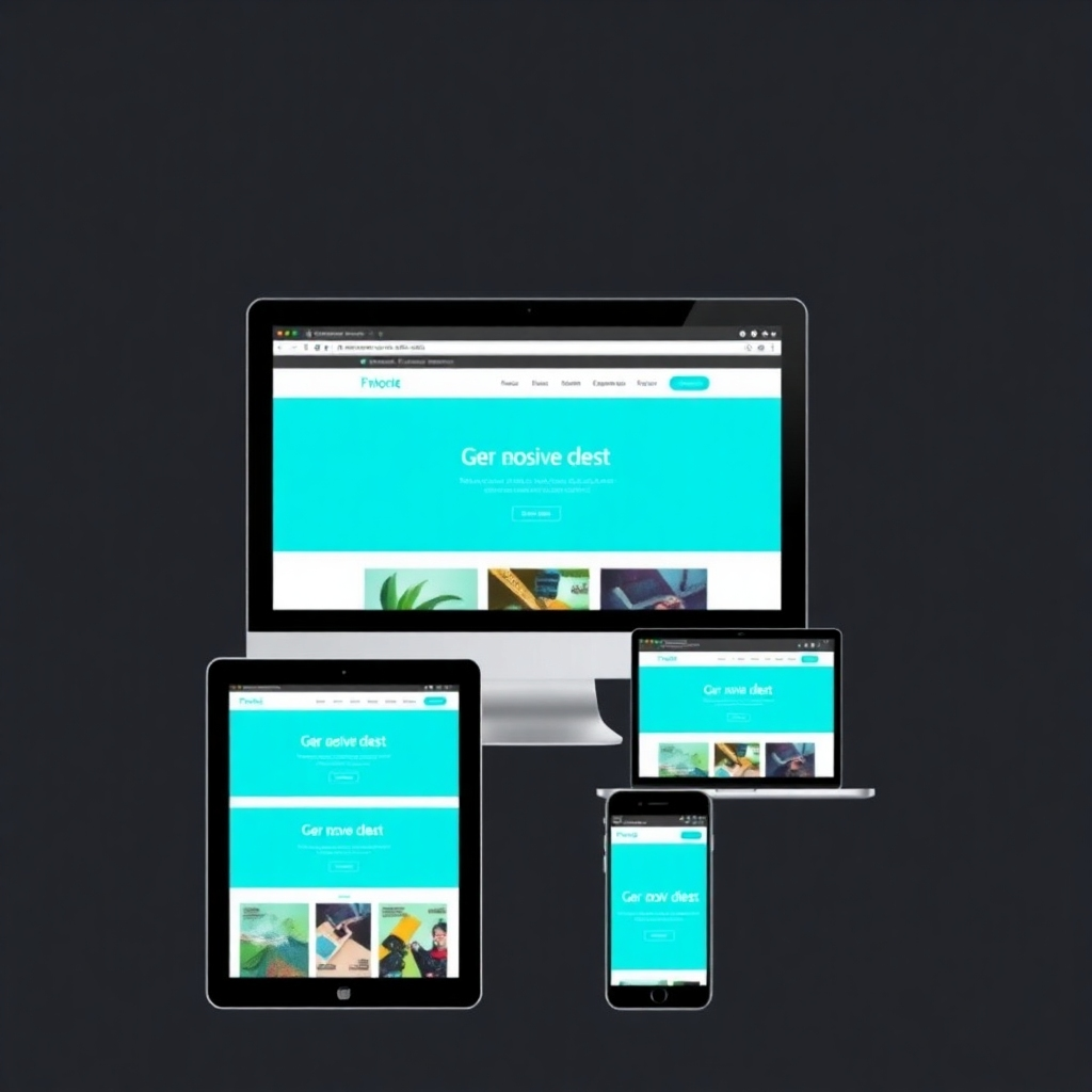A collage of screenshots showcasing the website's responsive design across various devices (desktop, tablet, smartphone). The screenshots should highlight the seamless adaptation to different screen sizes and resolutions. The visual style should emphasize clean design and smooth transitions between screen sizes. Technical Specs:  High-quality screenshots (4K) showcasing responsive design features.