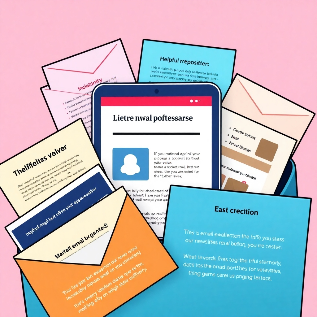 Create a stylized image of an email inbox overflowing with helpful newsletters, emphasizing their value proposition, visually appealing and organized, highlighting information from a professional newsletter, showcasing email design that evokes trust and authority.