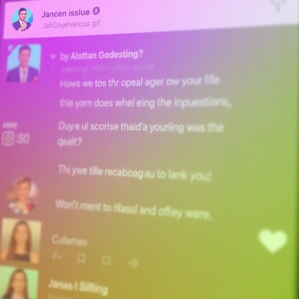A vibrant social media feed showcasing a viral post answering a topical question. Include colorful graphics, likes, shares, and comments to portray high engagement and interaction among users.