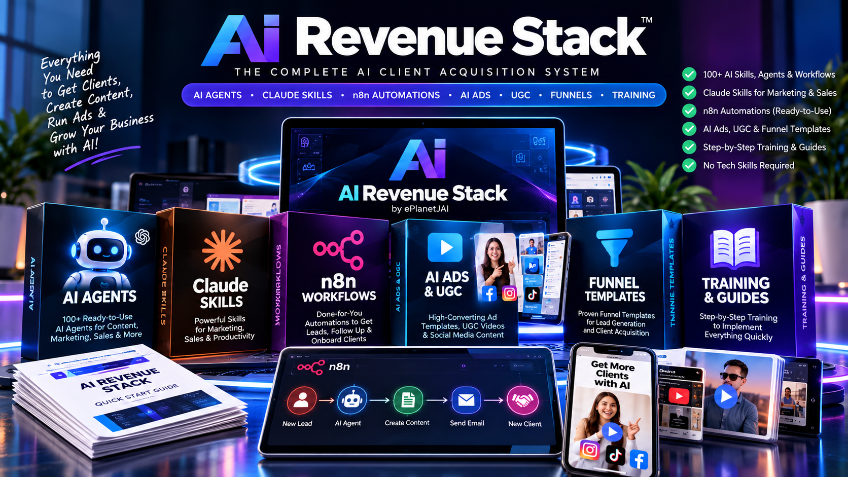 AI Revenue Stack product system visual