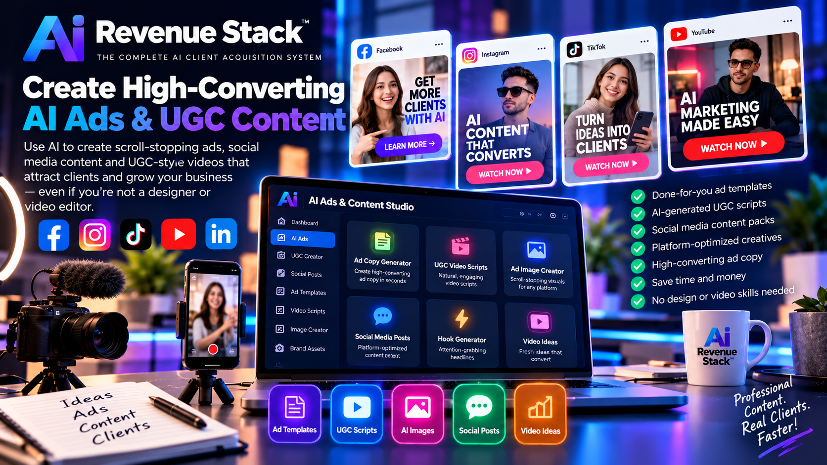 AI Revenue Stack AI Ads and UGC resources