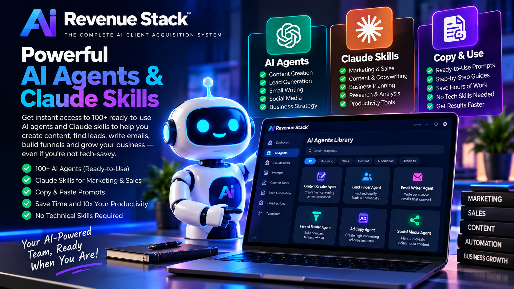 AI Revenue Stack AI Agents and Claude Skills