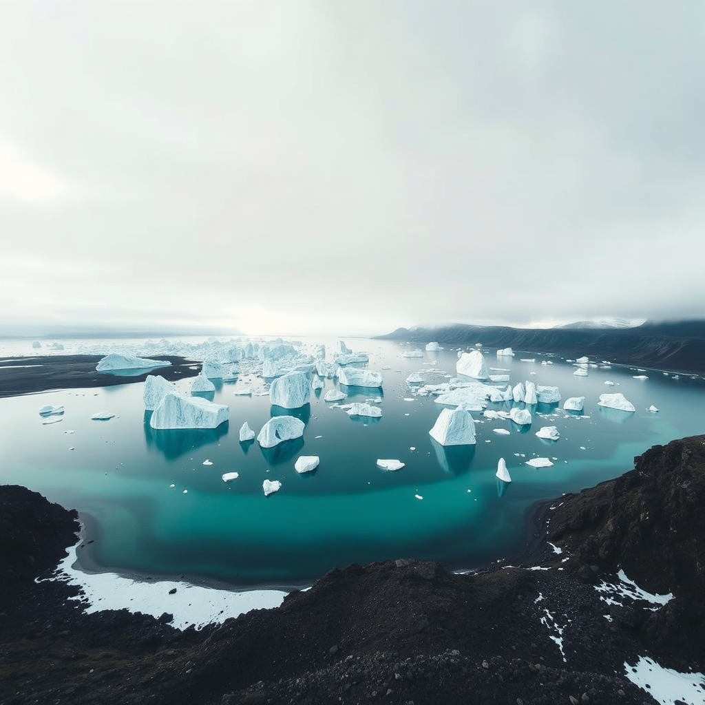 Glacier lagoon in Iceland