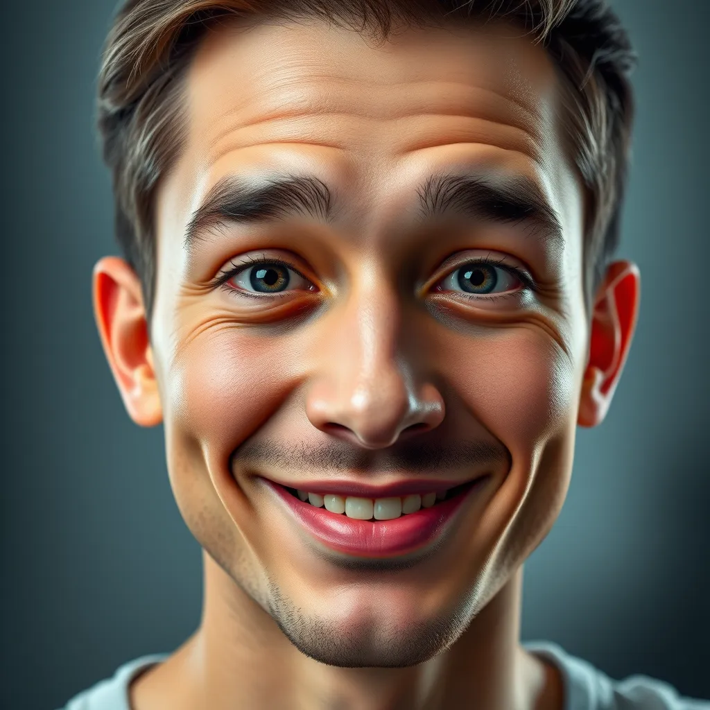 A photo of a person's face seamlessly swapped onto a digital avatar,  displaying lifelike expressions and movements. The avatar should be stylized, perhaps with a playful or fantastical design, showcasing the app's face-swap capabilities. 