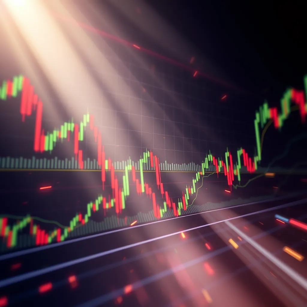 A series of animated charts depicting a 3.5 trading setup, demonstrating the rapid and precise automated marking process. The charts should transition seamlessly with a fast-paced, dynamic feel, highlighting the efficiency and effectiveness of the automation.