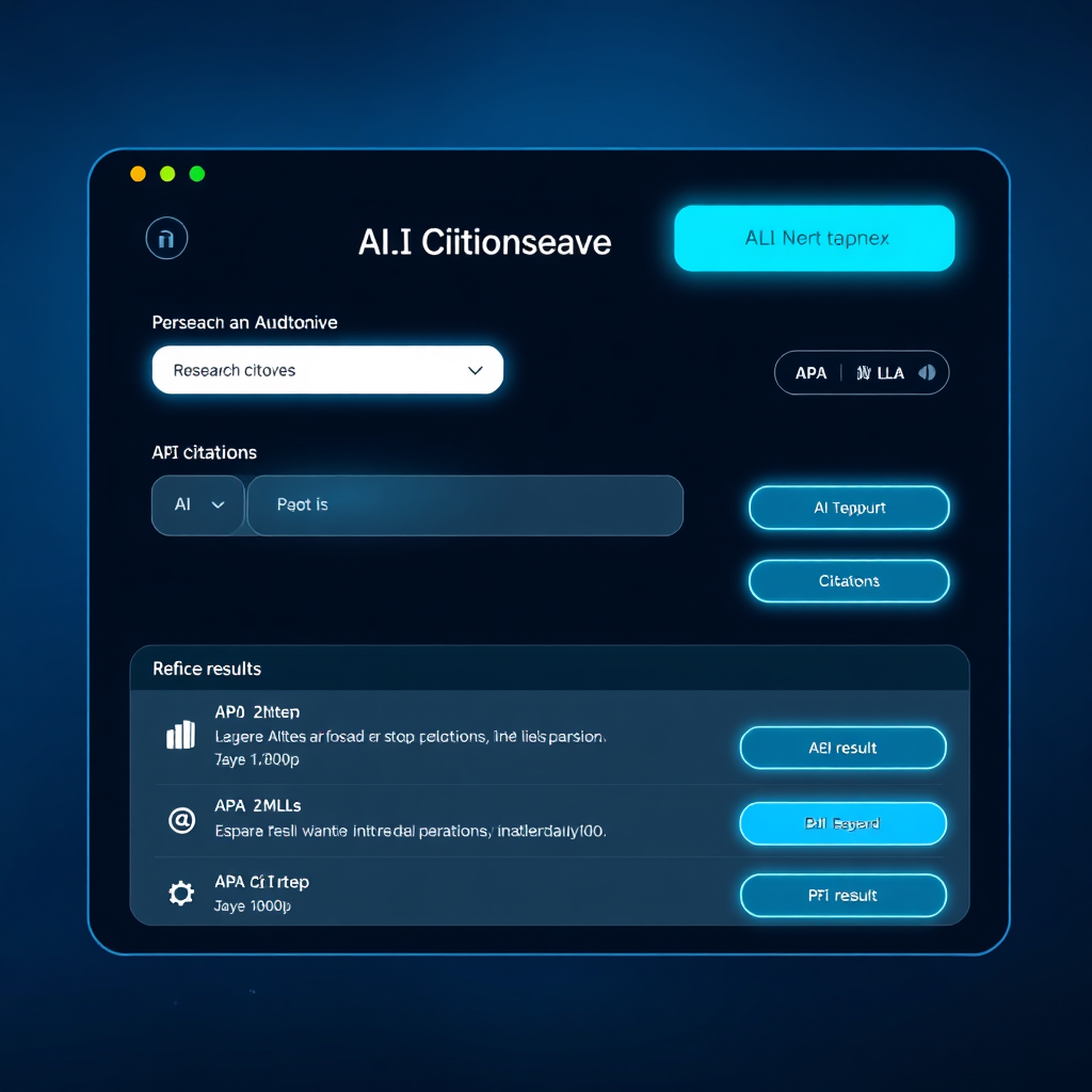 AI Citation Engine Tool Mockup