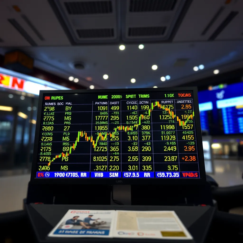 A split-screen image. One side shows a stock ticker with the current market price of a stock. The other side shows a banner with a significantly lower price and the text 'Exclusive Offer' highlighted in bold.