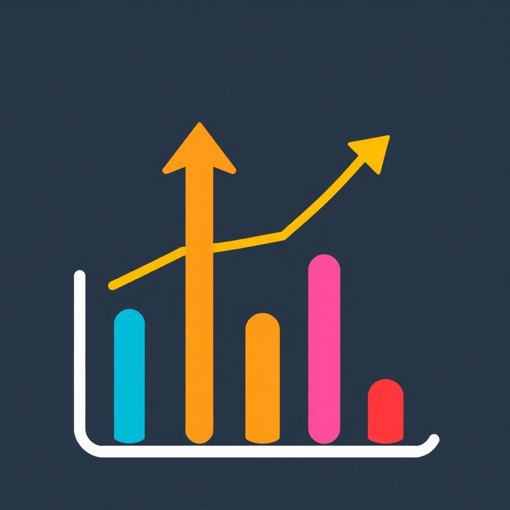 An image showing a stylized upward graph, symbolic of growth and success. Use positive colors and elements to convey a feeling of improvement and upward trajectory.