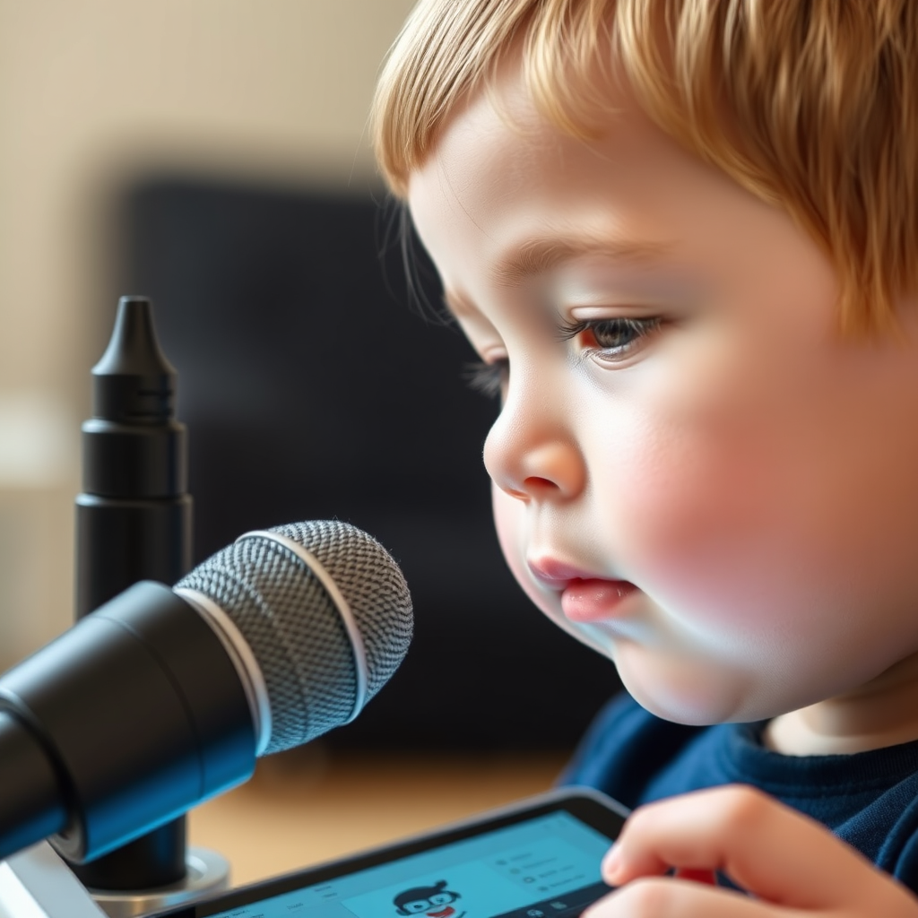 Child receiving real-time AI feedback