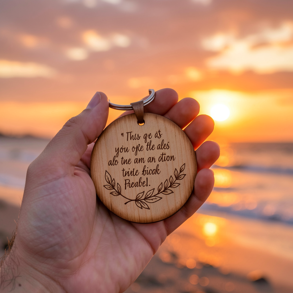 Custom engraved keychain