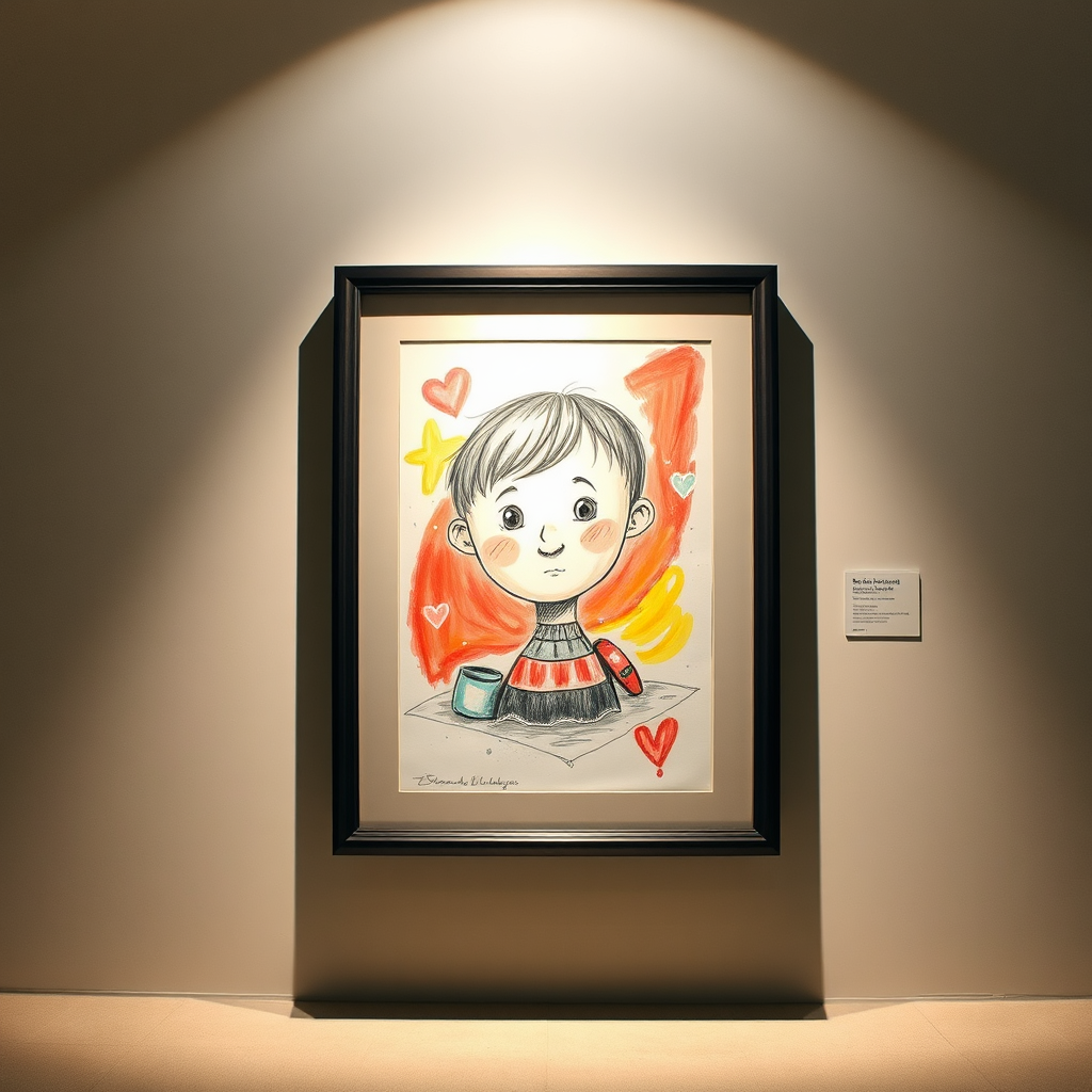 Impressive child's artwork on display