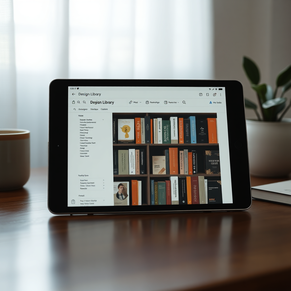 Design tokens on tablet