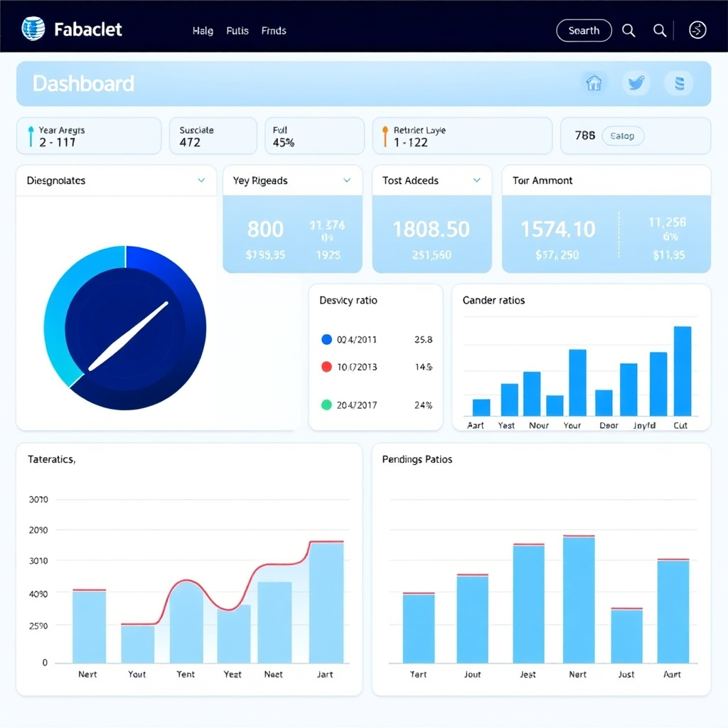 Financial ratios visual